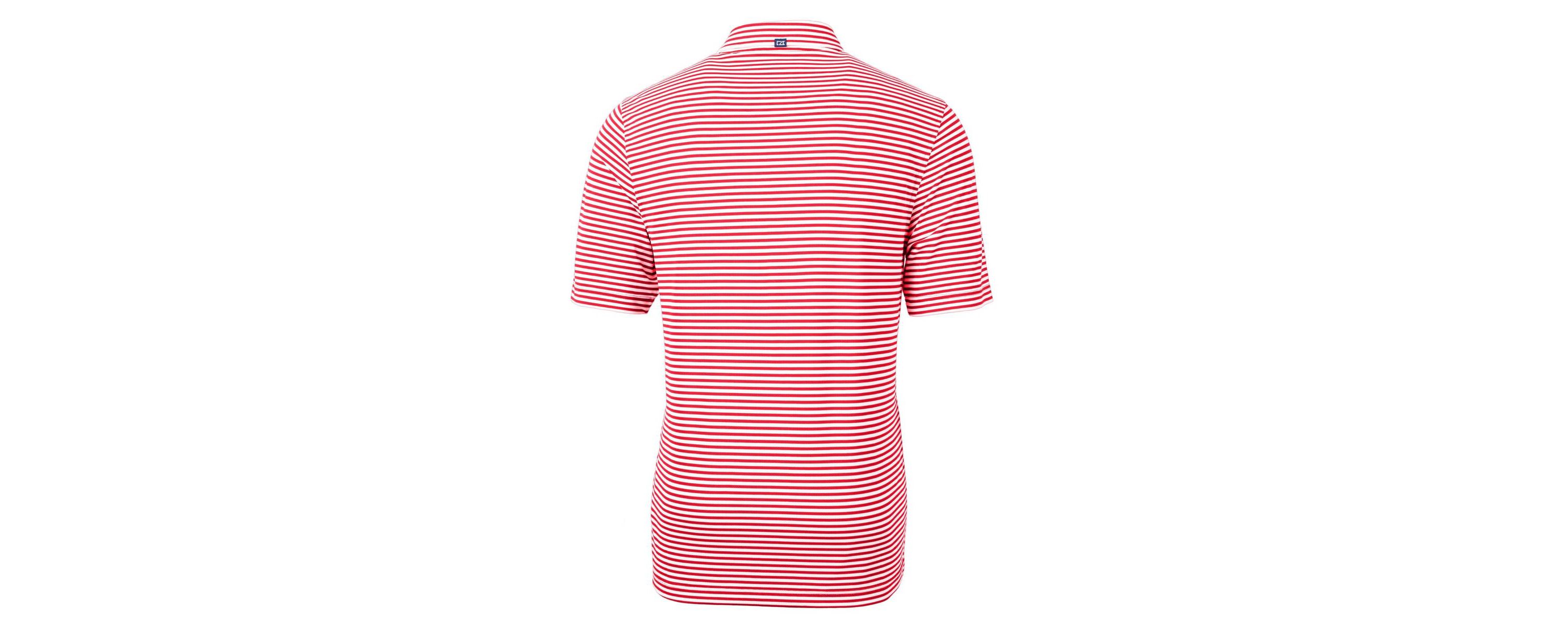 NCAA Georgia Bulldogs Alumni Logo Virtue Eco Pique Stripe Recycled Polo