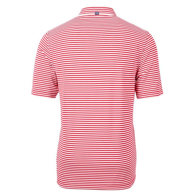 NCAA Georgia Bulldogs Alumni Logo Virtue Eco Pique Stripe Recycled Polo