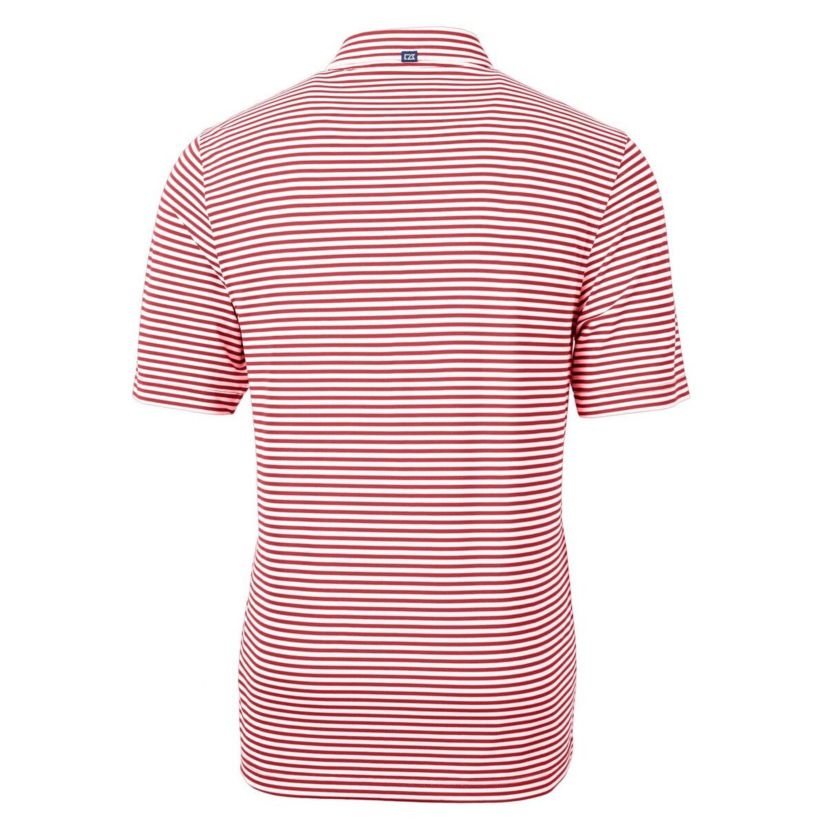 NCAA Georgia Bulldogs Alumni Logo Virtue Eco Pique Stripe Recycled Polo