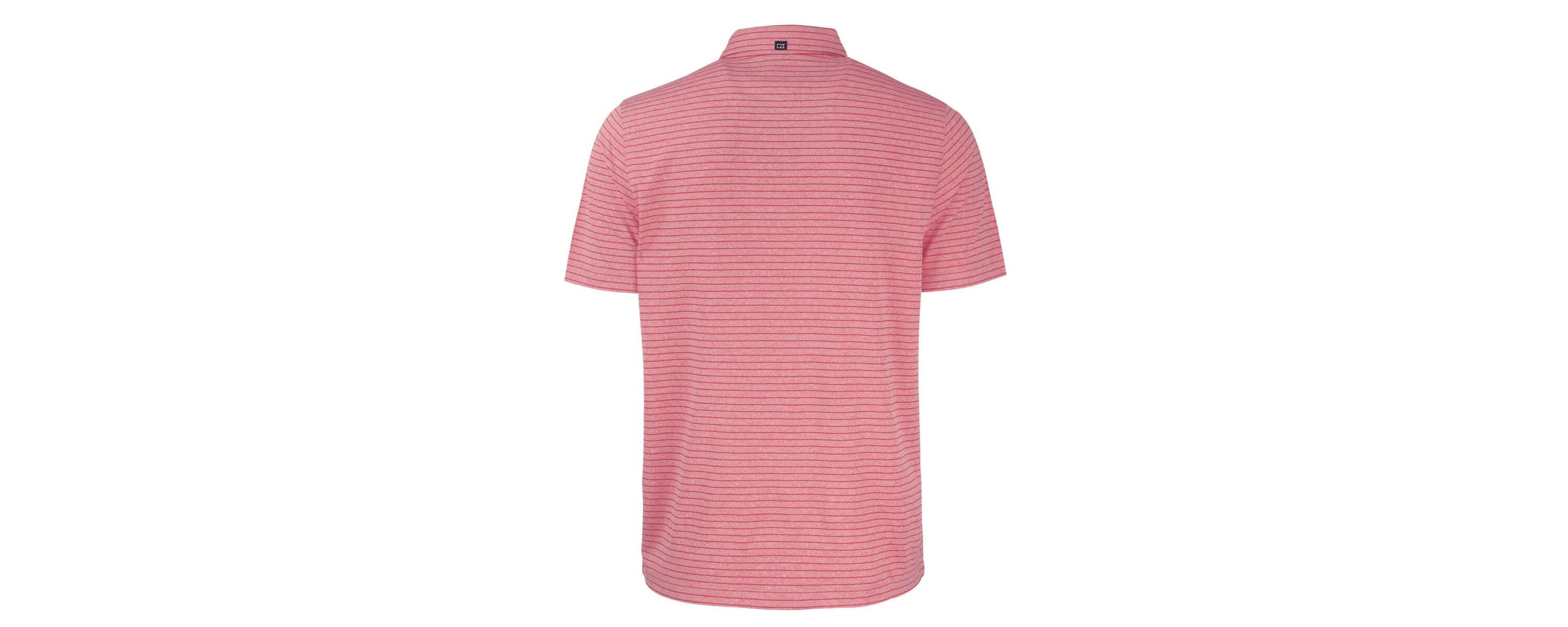 NCAA Georgia Bulldogs Alumni Logo Forge Eco Stripe Stretch Recycled Polo