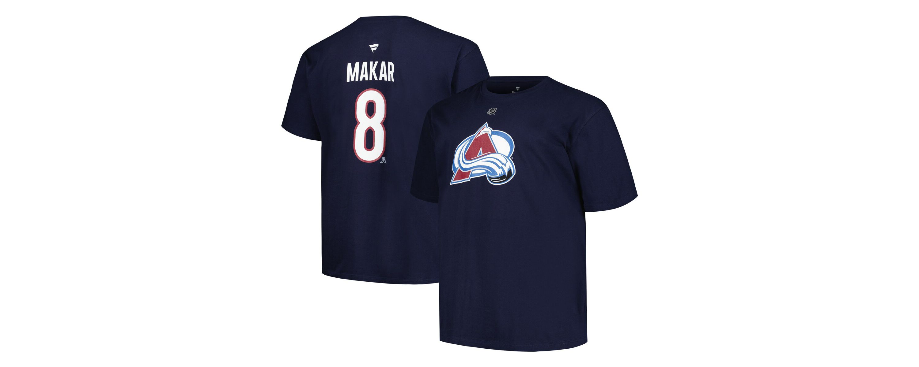 NHL Fanatics Cale Makar Colorado Avalanche Big & Tall Name & Number T-Shirt