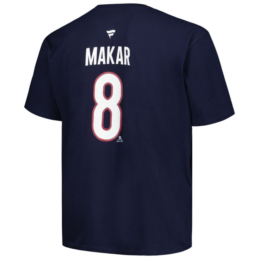 NHL Fanatics Cale Makar Colorado Avalanche Big & Tall Name & Number T-Shirt