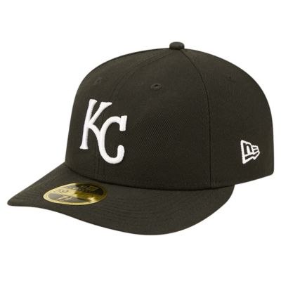 New Era Men's MLB Kansas City Royals Low 59FIFTY Fitted Hat, Black, 7 3/8