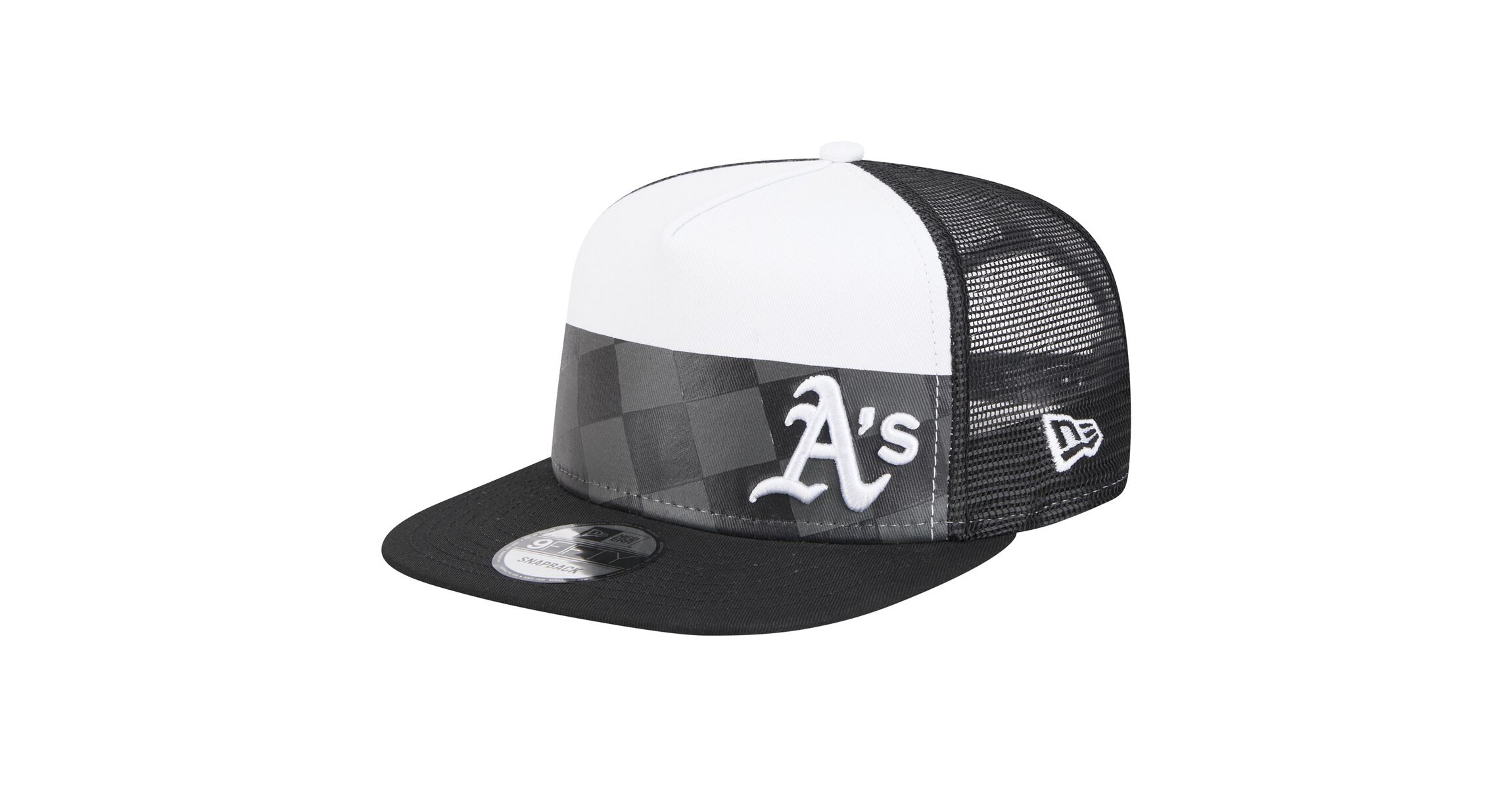 Cooperstown Teams Oakland Athletics Checkmate Trucker 9FIFTY Snapback Hat