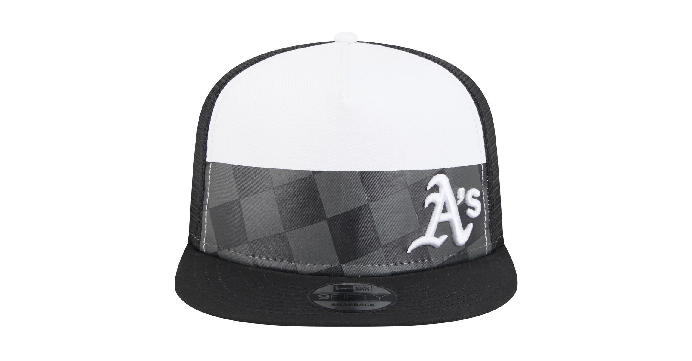 Cooperstown Teams Oakland Athletics Checkmate Trucker 9FIFTY Snapback Hat