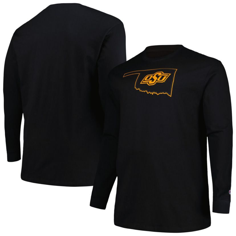 NCAA Oklahoma State Cowboys Big & Tall Pop Long Sleeve T-Shirt