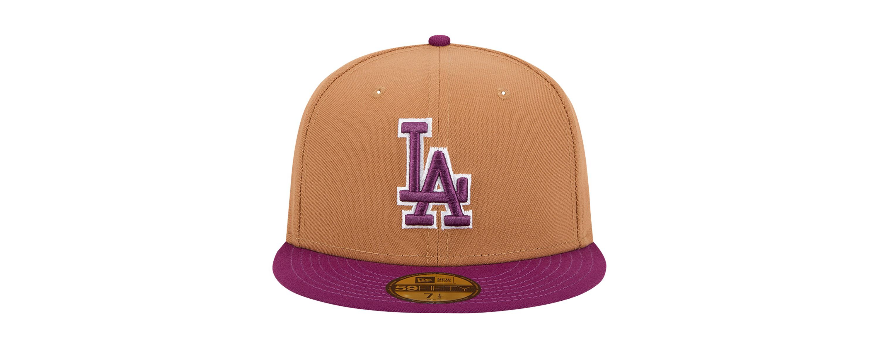 MLB Brown/Purple Los Angeles Dodgers Two-Tone Color Pack 59FIFTY Fitted Hat