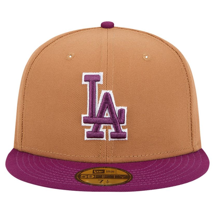 MLB Brown/Purple Los Angeles Dodgers Two-Tone Color Pack 59FIFTY Fitted Hat