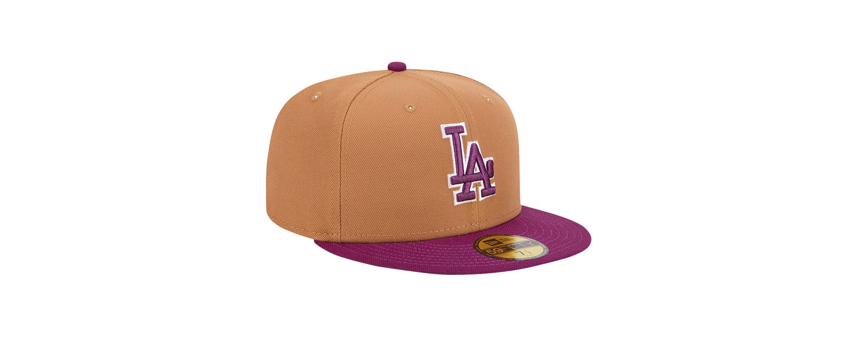 MLB Brown/Purple Los Angeles Dodgers Two-Tone Color Pack 59FIFTY Fitted Hat