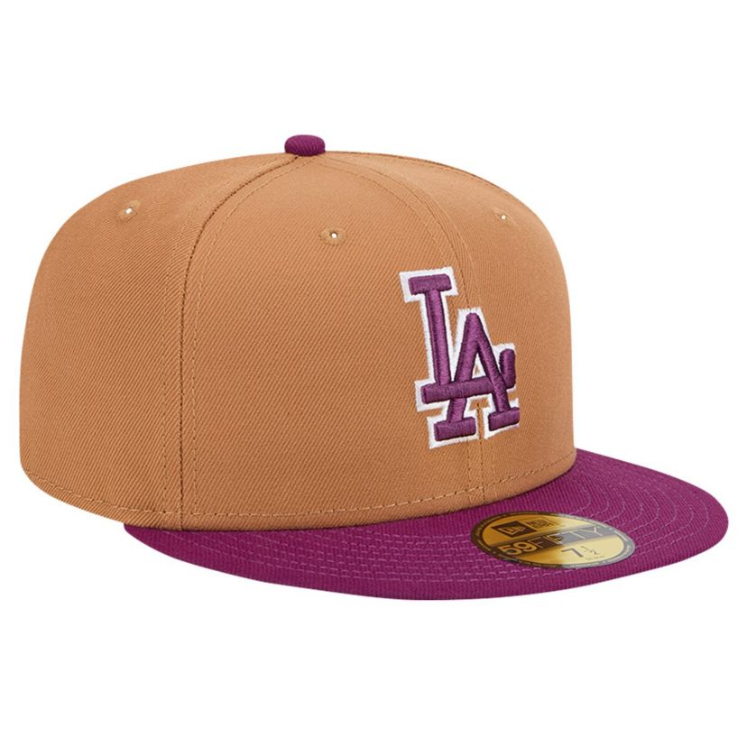 MLB Brown/Purple Los Angeles Dodgers Two-Tone Color Pack 59FIFTY Fitted Hat