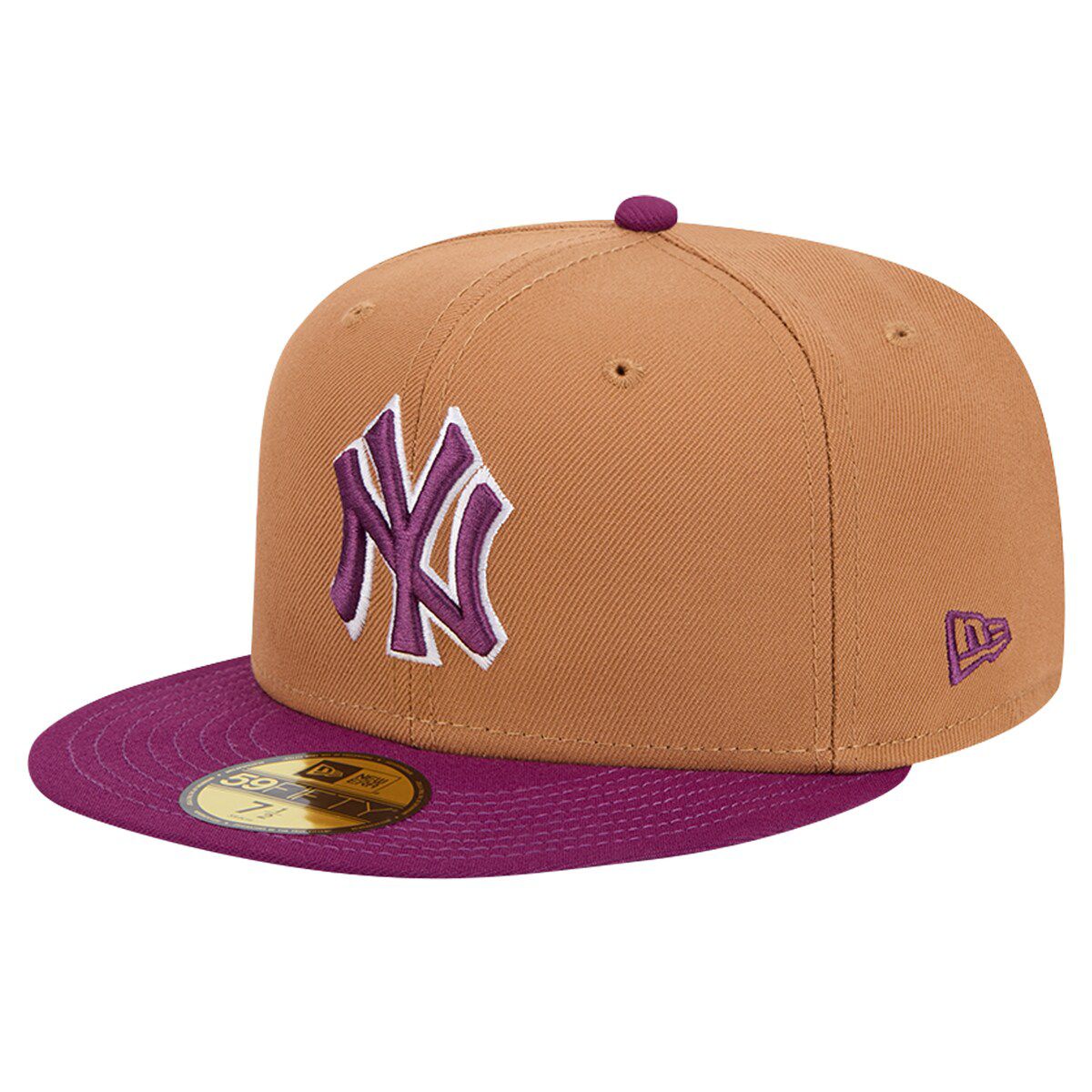 MLB Brown/Purple New York Yankees Two-Tone Color Pack 59FIFTY Fitted Hat
