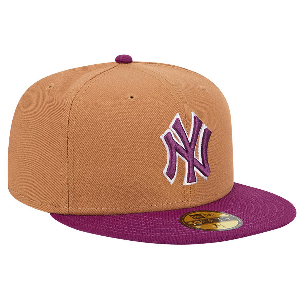 MLB Brown/Purple New York Yankees Two-Tone Color Pack 59FIFTY Fitted Hat