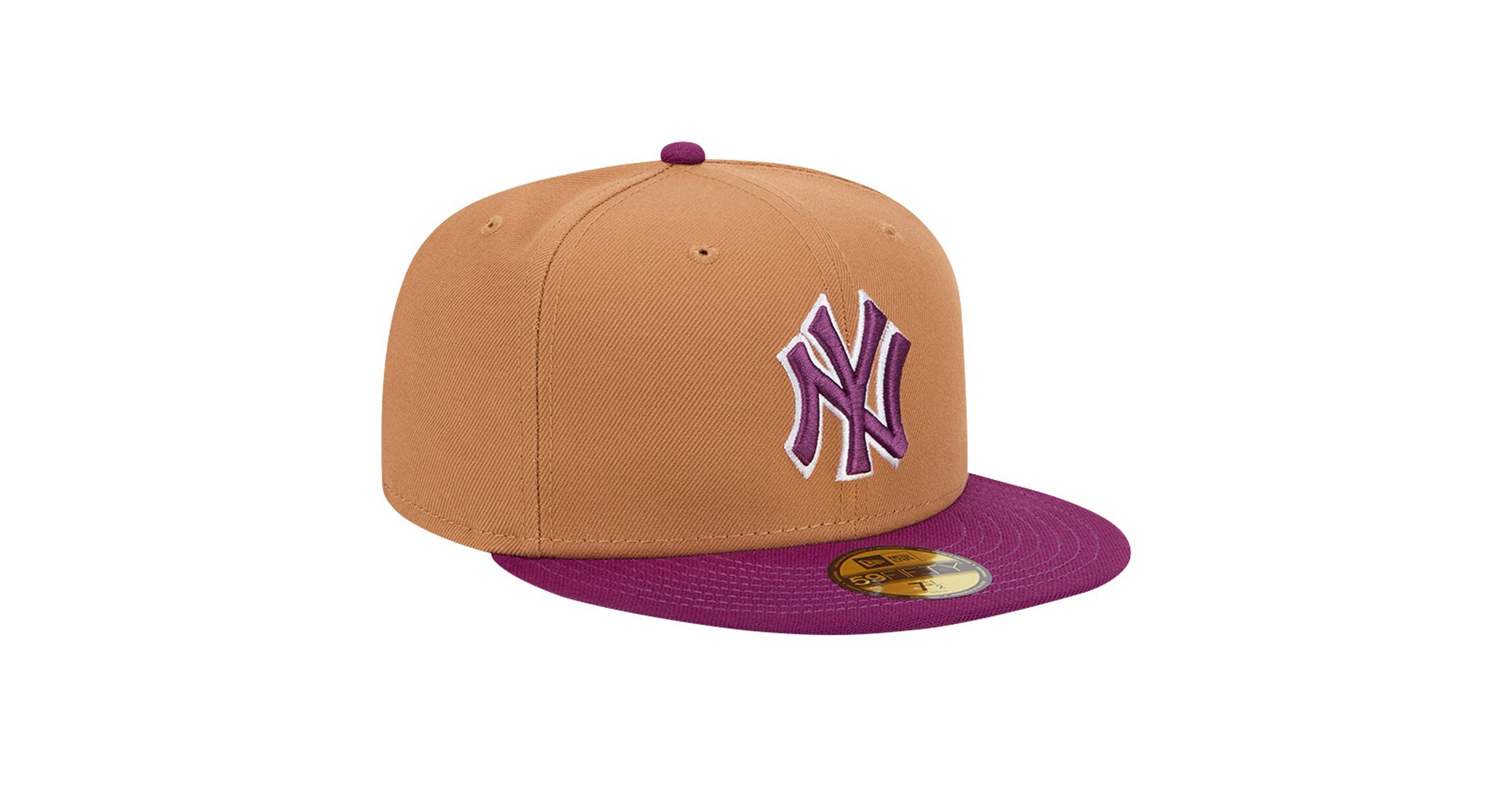 MLB Brown/Purple New York Yankees Two-Tone Color Pack 59FIFTY Fitted Hat
