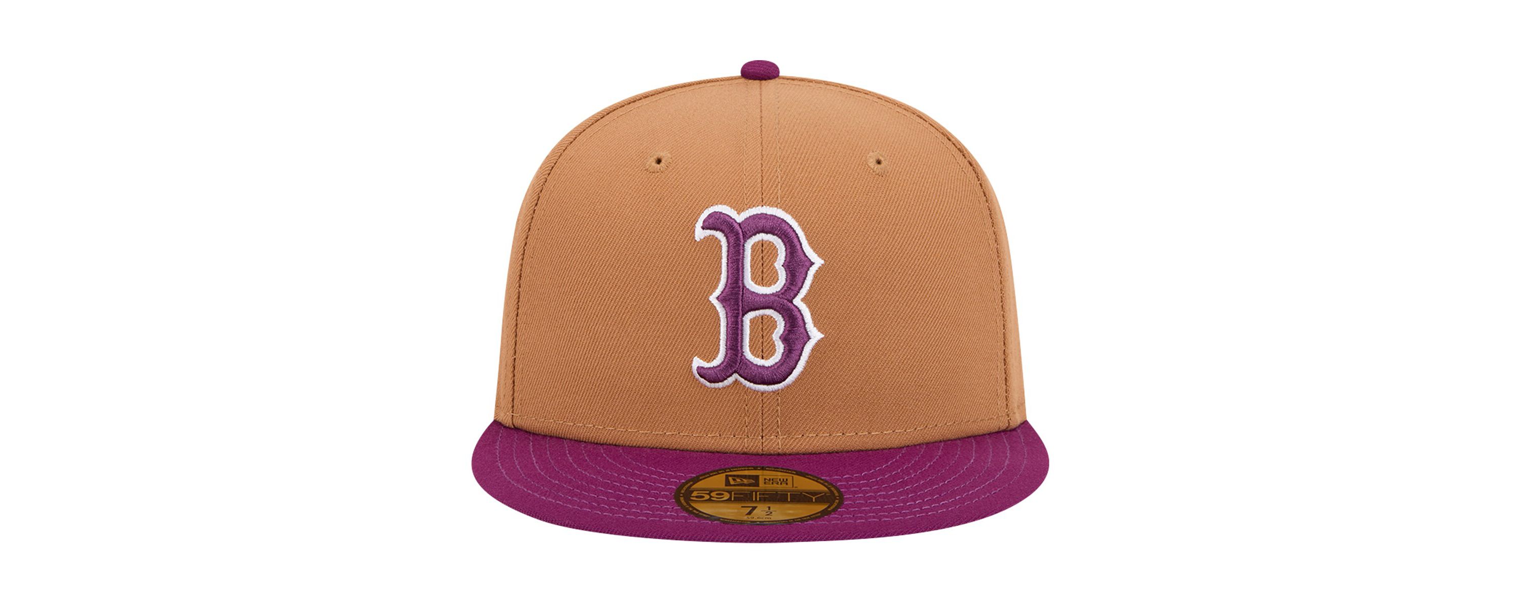 Boston Red Sox MLB Brown/Purple Boston Sox Two-Tone Color Pack 59FIFTY Fitted Hat