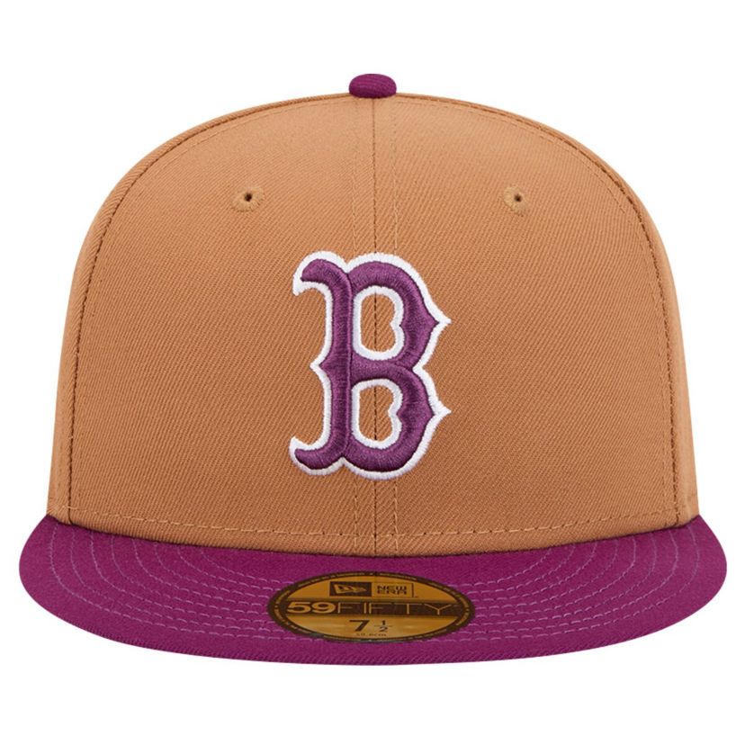 Boston Red Sox MLB Brown/Purple Boston Sox Two-Tone Color Pack 59FIFTY Fitted Hat