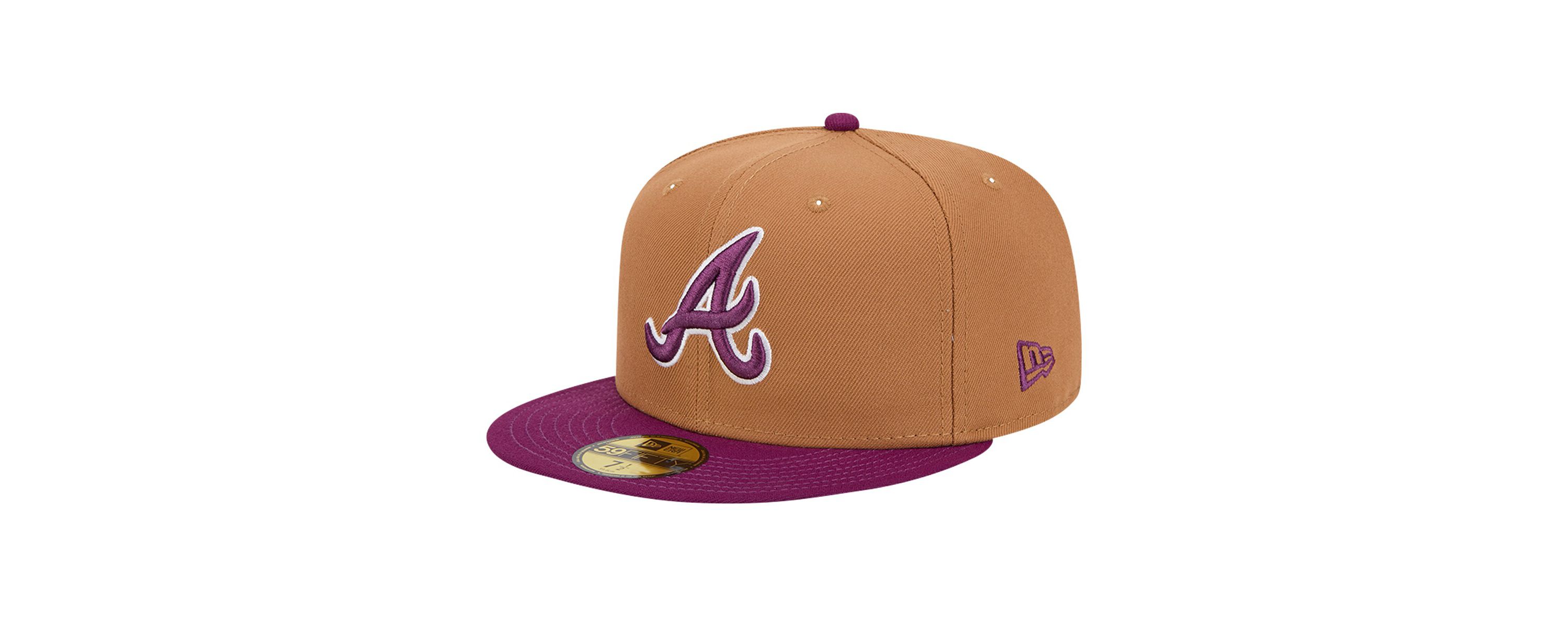 MLB Brown/Purple Atlanta Braves Two-Tone Color Pack 59FIFTY Fitted Hat