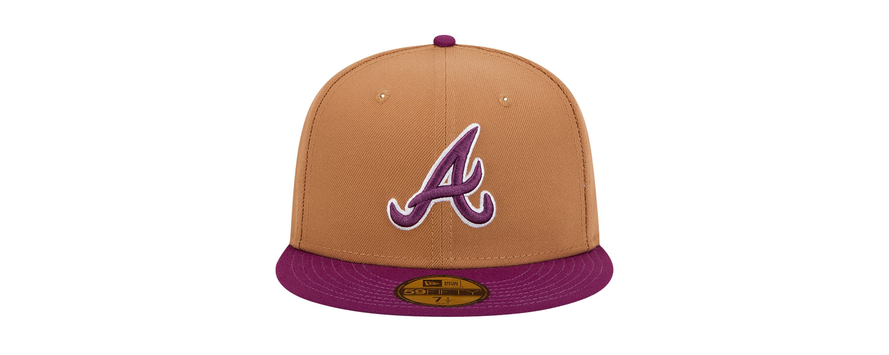 MLB Brown/Purple Atlanta Braves Two-Tone Color Pack 59FIFTY Fitted Hat
