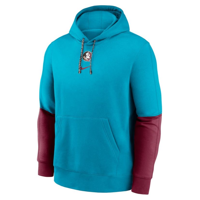NCAA Nike Florida State Seminoles 2024 Sideline Club Fleece Pullover Hoodie
