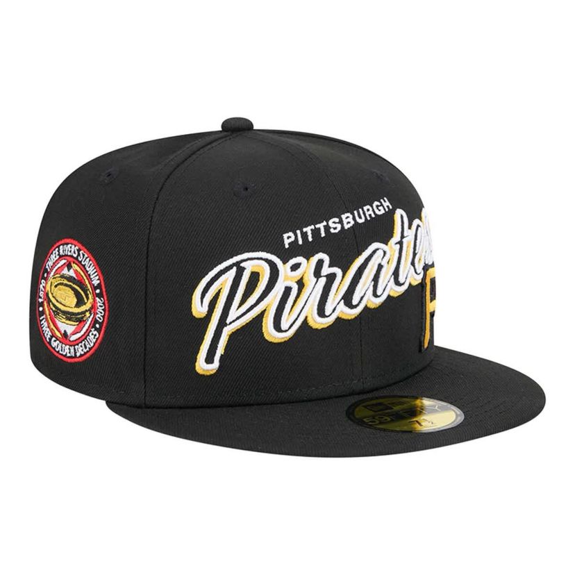 MLB Pittsburgh Pirates Script Sided 59FIFTY Fitted Hat