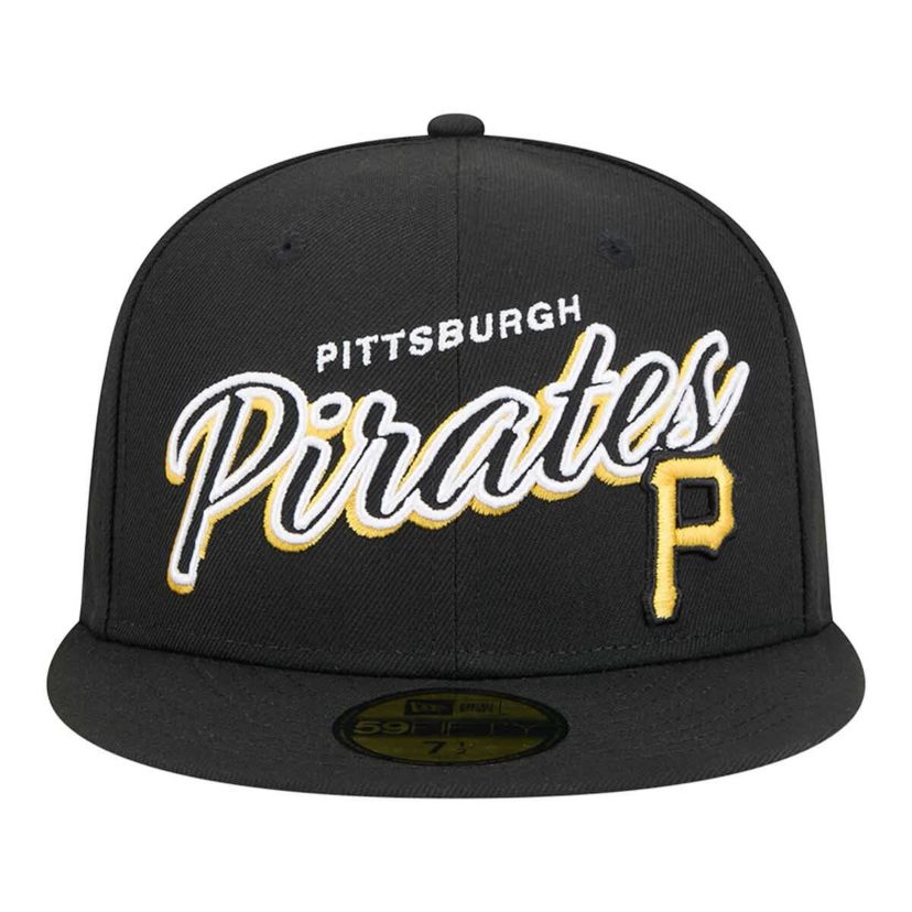 MLB Pittsburgh Pirates Script Sided 59FIFTY Fitted Hat