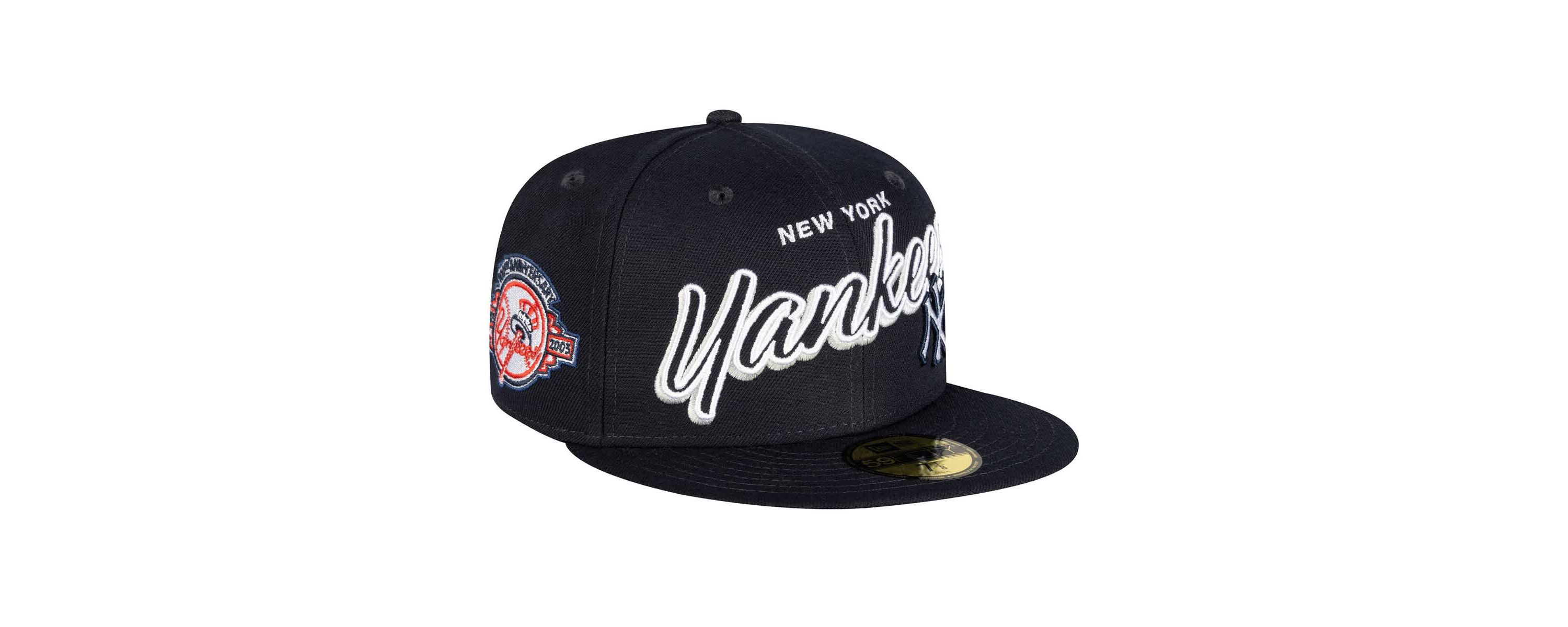 New Era MLB New York Yankees Script Sided 59FIFTY Fitted Hat | Belk