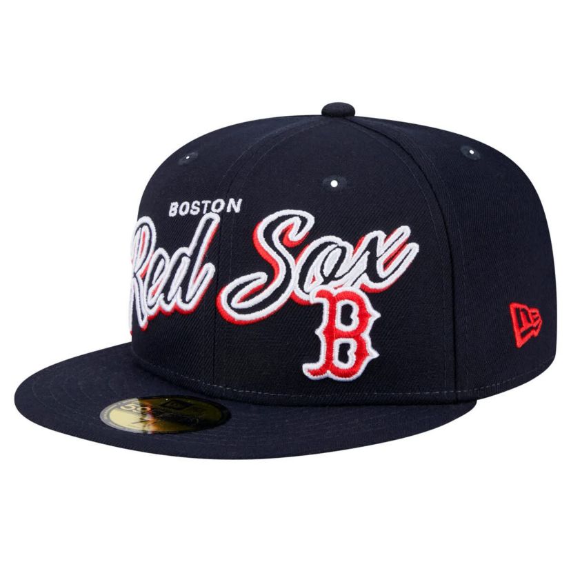 Boston Red Sox MLB Boston Sox Script Sided 59FIFTY Fitted Hat