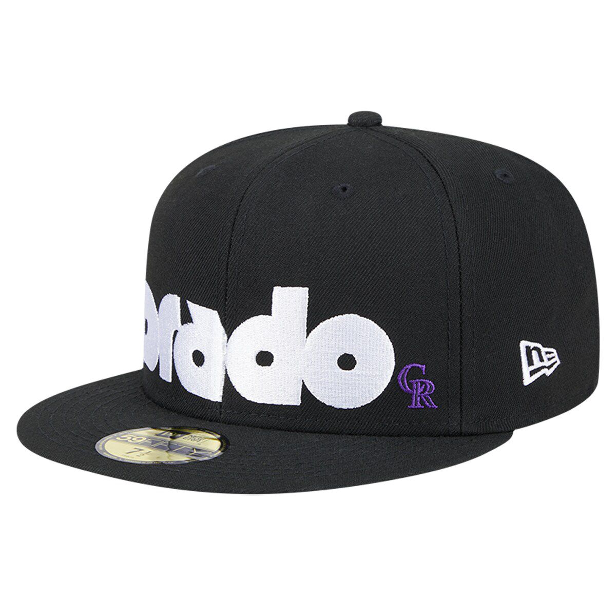 MLB Colorado Rockies Checkered Undervisor 59FIFTY Fitted Hat