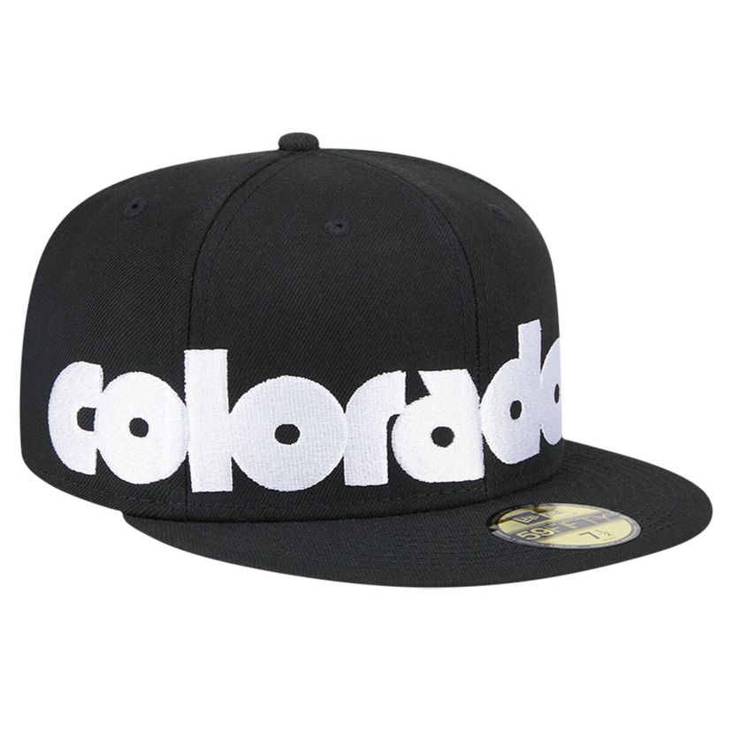 MLB Colorado Rockies Checkered Undervisor 59FIFTY Fitted Hat