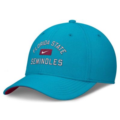 Men's NCAA Nike Florida State Seminoles Swoosh Flex Hat, Turquoise, Medium