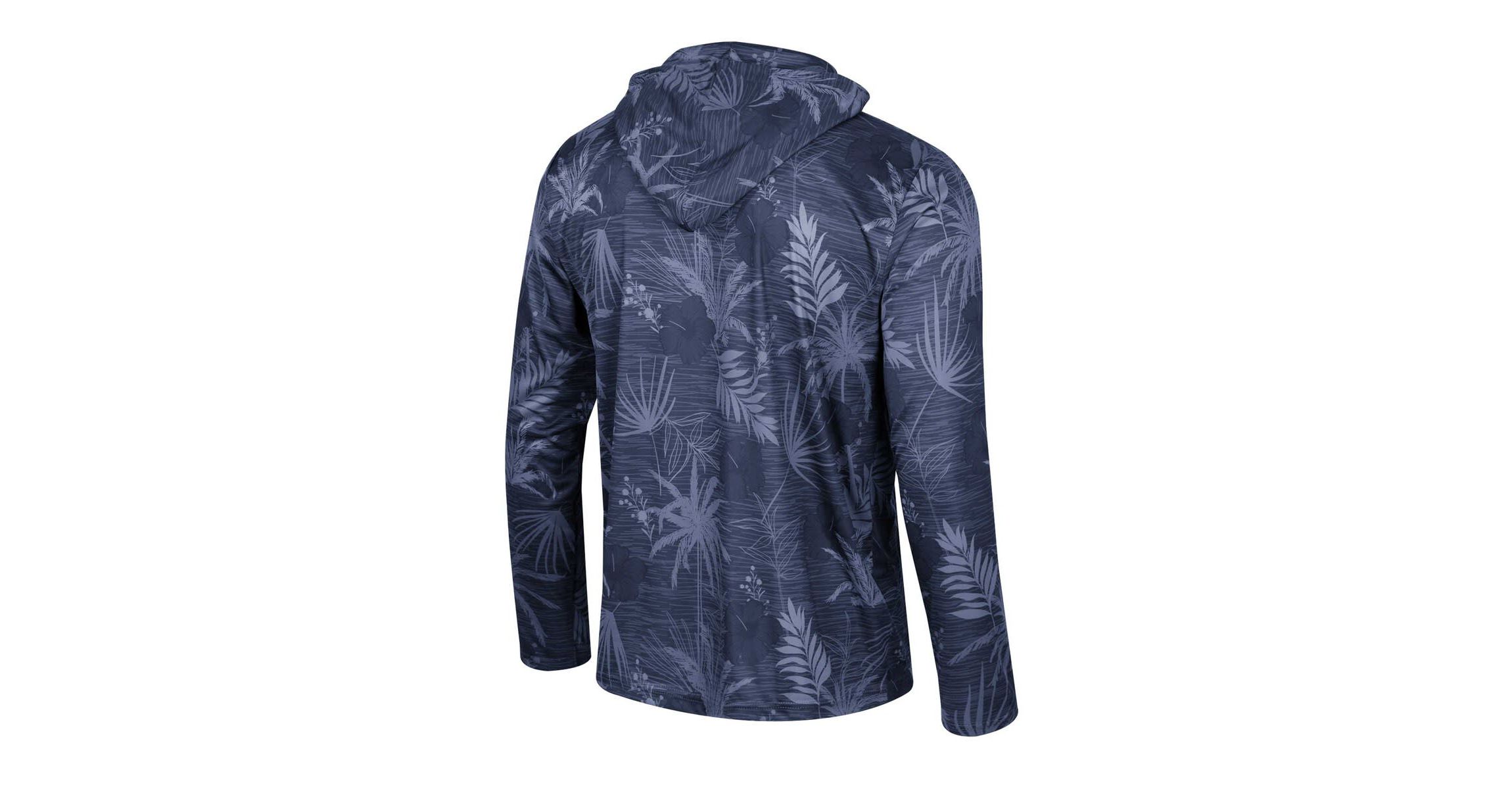 NCAA Auburn Tigers Palms Printed Lightweight Quarter-Zip Hooded Top