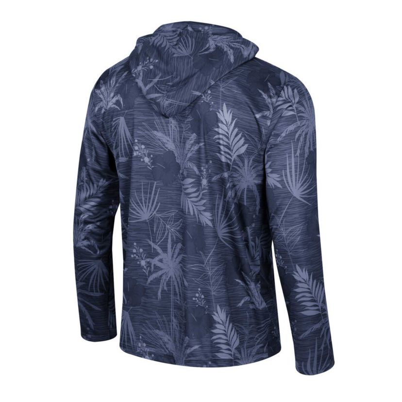 NCAA Virginia Cavaliers Palms Printed Lightweight Quarter-Zip Hooded Top