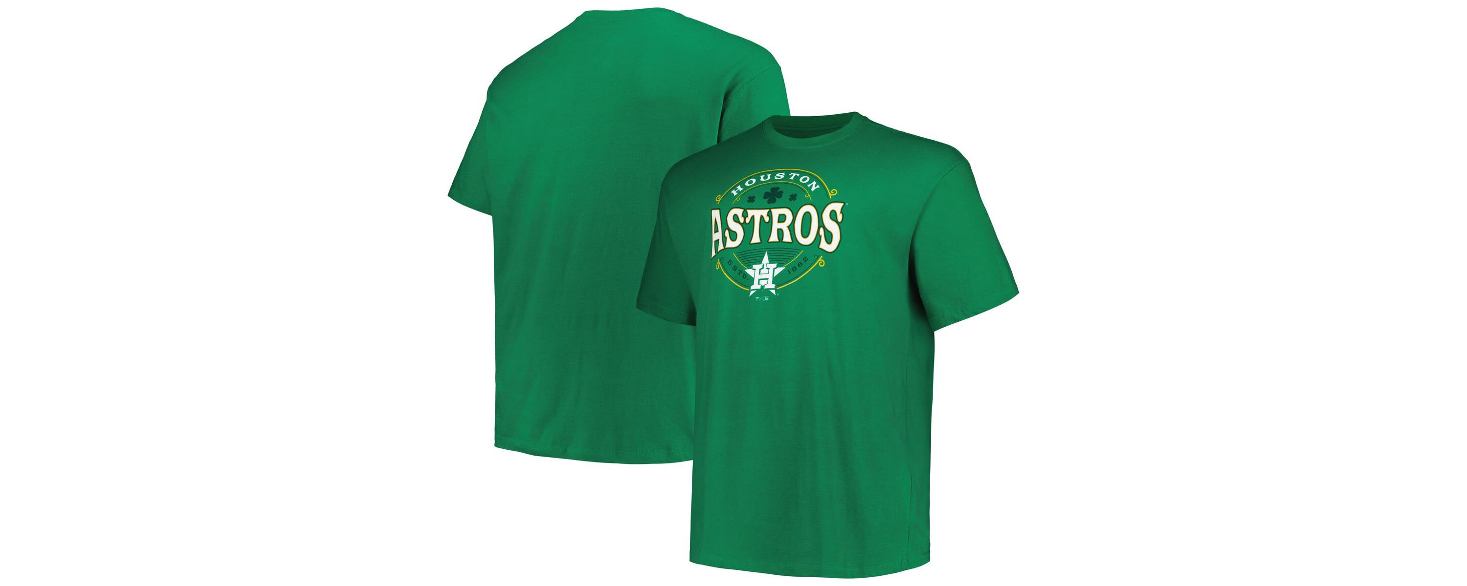 MLB Kelly Houston Astros Big & Tall Celtic T-Shirt