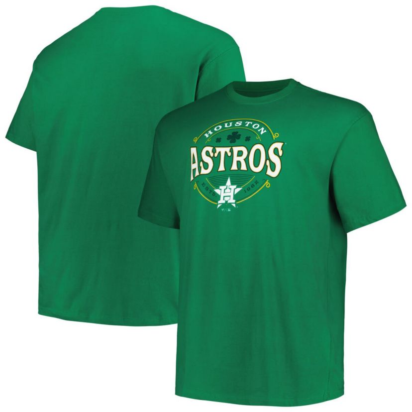 MLB Kelly Houston Astros Big & Tall Celtic T-Shirt