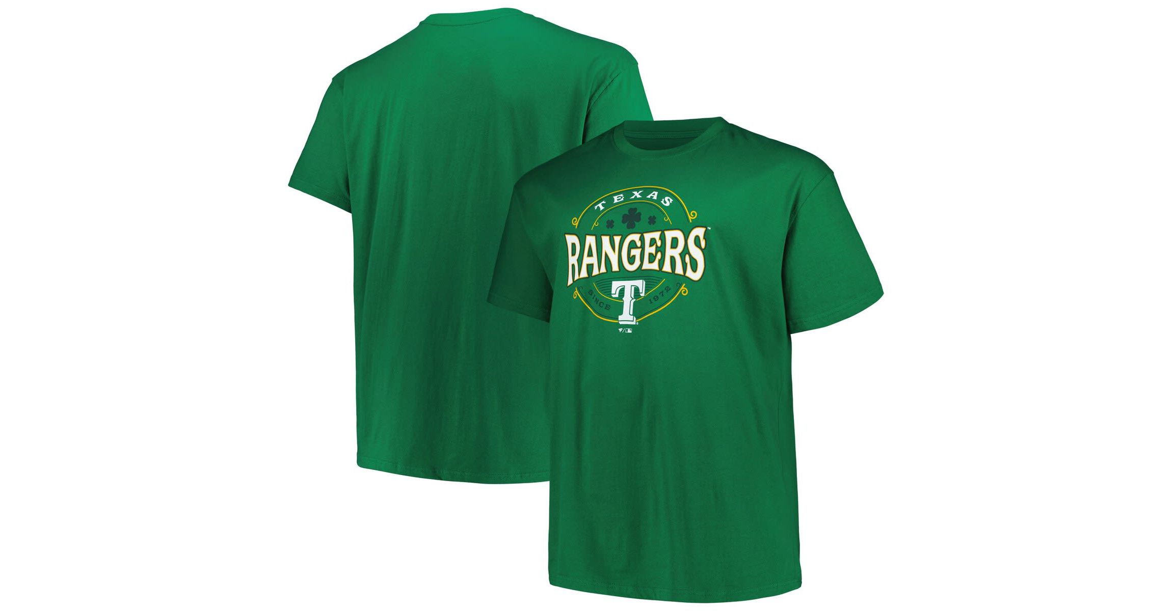 MLB Kelly Texas Rangers Big & Tall Celtic T-Shirt