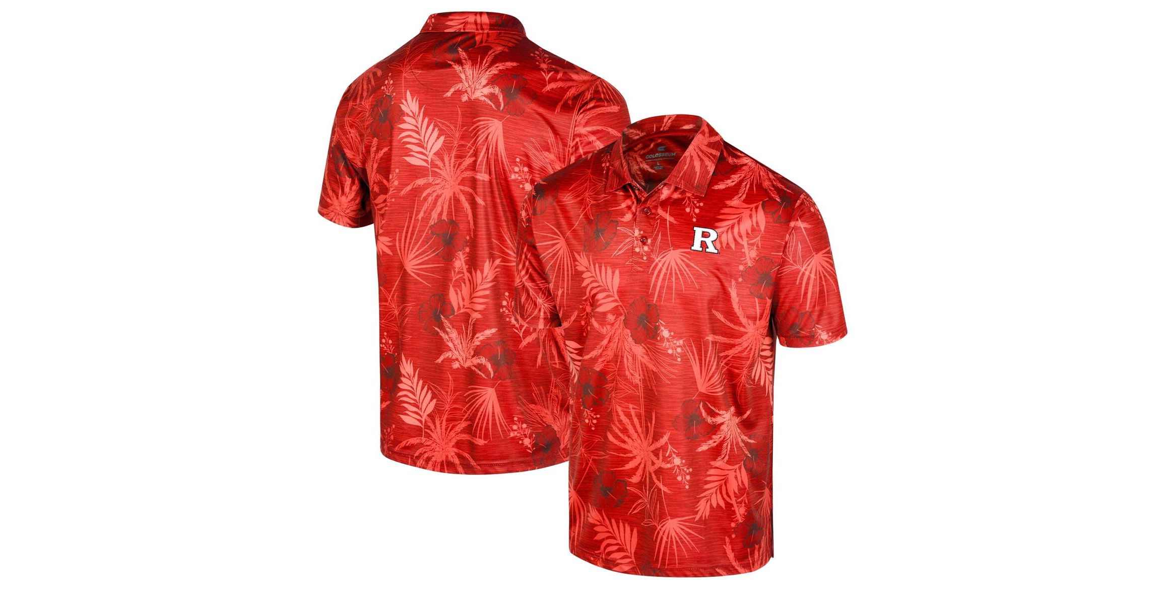 Rutgers Scarlet Knights NCAA Rutgers Knights Palms Team Polo