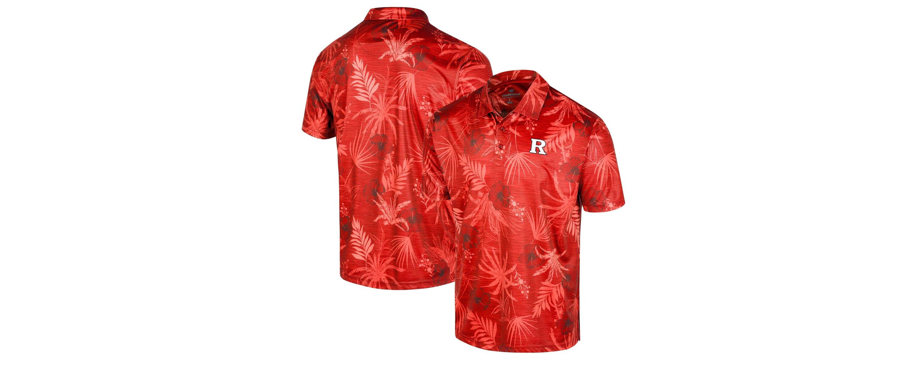 Rutgers Scarlet Knights NCAA Rutgers Knights Palms Team Polo