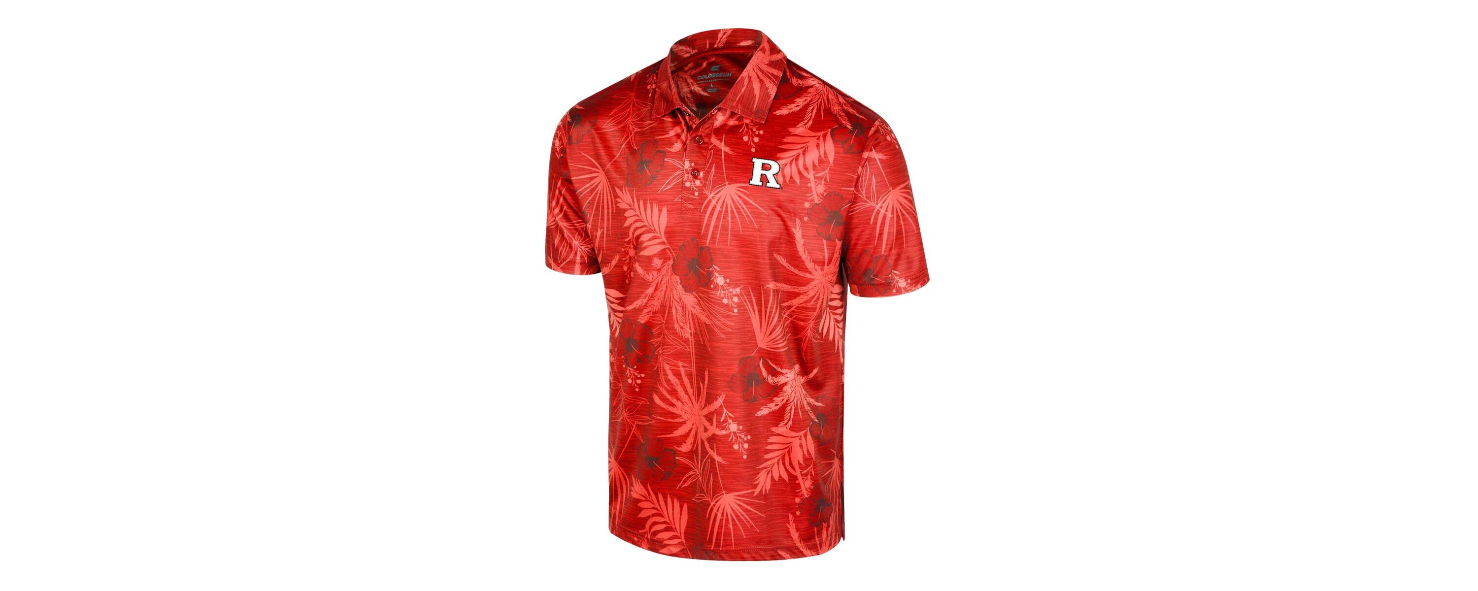 Rutgers Scarlet Knights NCAA Rutgers Knights Palms Team Polo