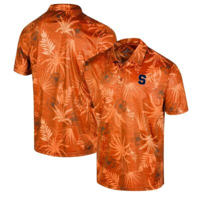 Colosseum Men's Syracuse Orange NCAA Syracuse Palms Team Polo, Large