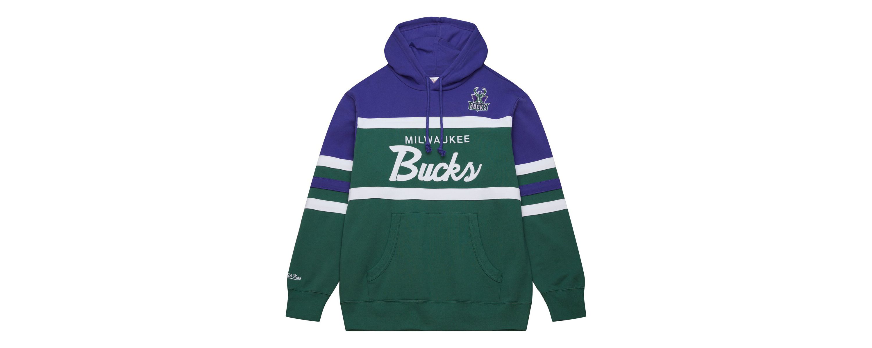 NBA Green/Purple Milwaukee Bucks Head Coach Pullover Hoodie