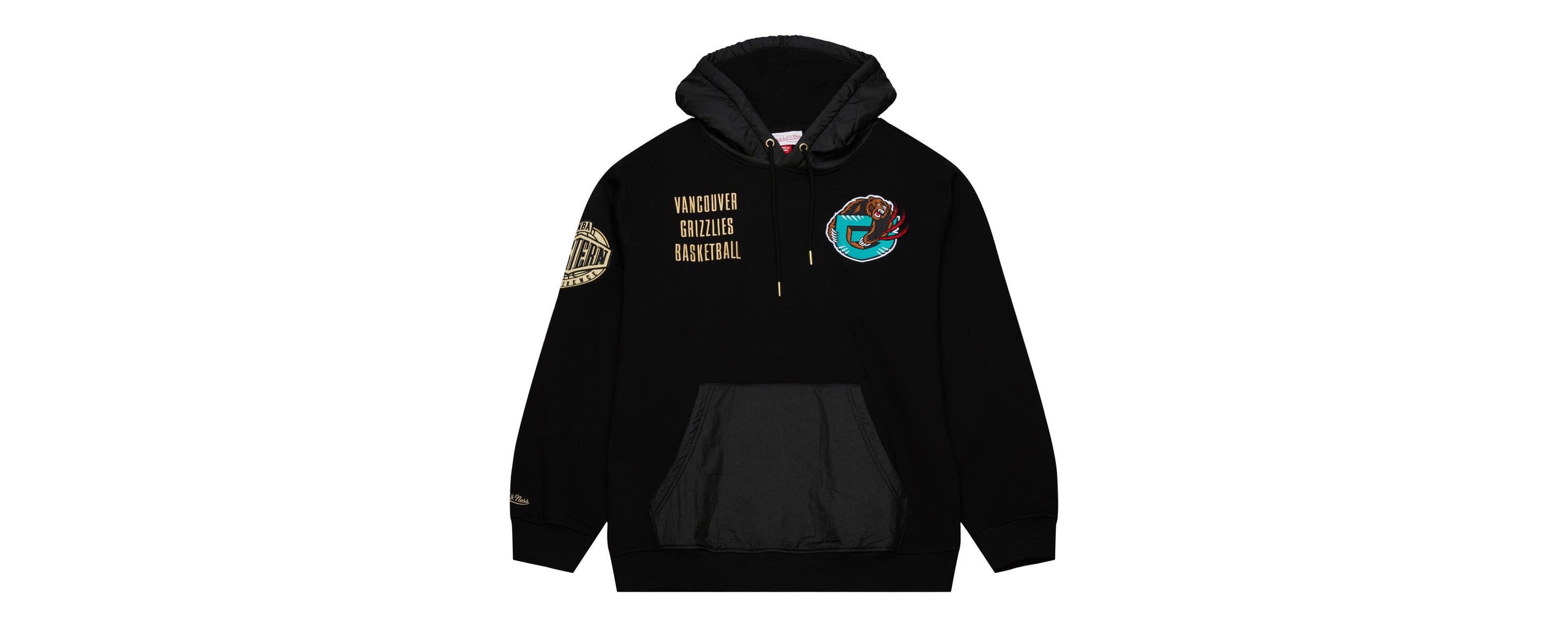 Hardwood Classic Teams Vancouver Grizzlies Hardwood Classics Team OG 2.0 Vintage Logo Fleece Pullover Hoodie