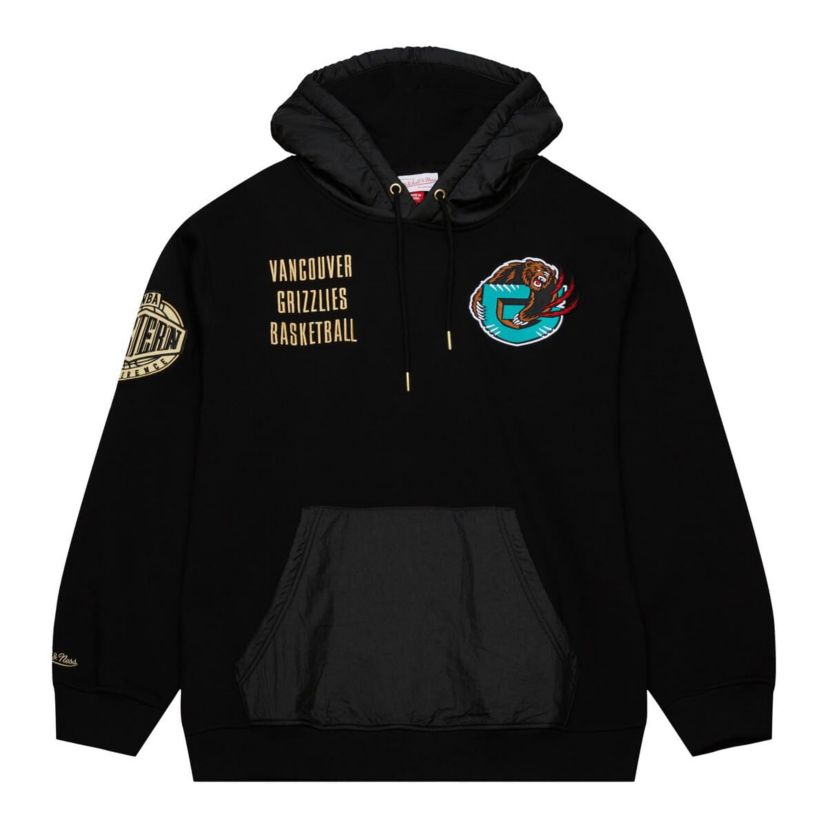 Hardwood Classic Teams Vancouver Grizzlies Hardwood Classics Team OG 2.0 Vintage Logo Fleece Pullover Hoodie