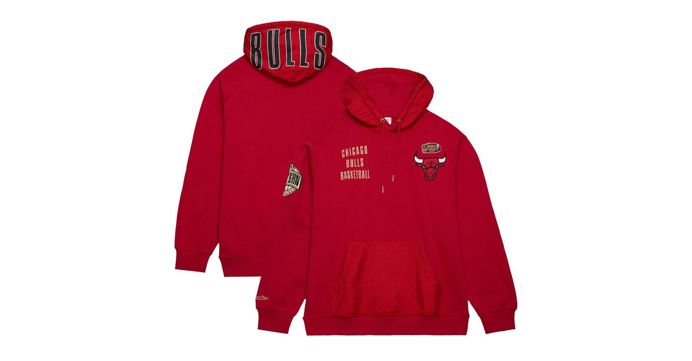 NBA Chicago Bulls Team OG 2.0 Vintage Logo Fleece Pullover Hoodie