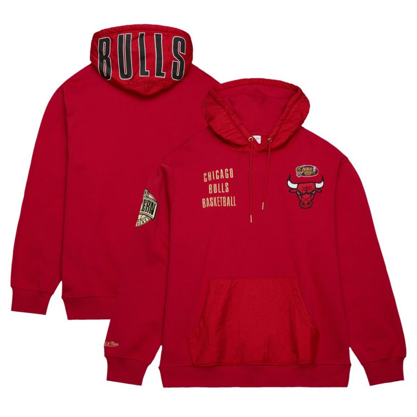 NBA Chicago Bulls Team OG 2.0 Vintage Logo Fleece Pullover Hoodie