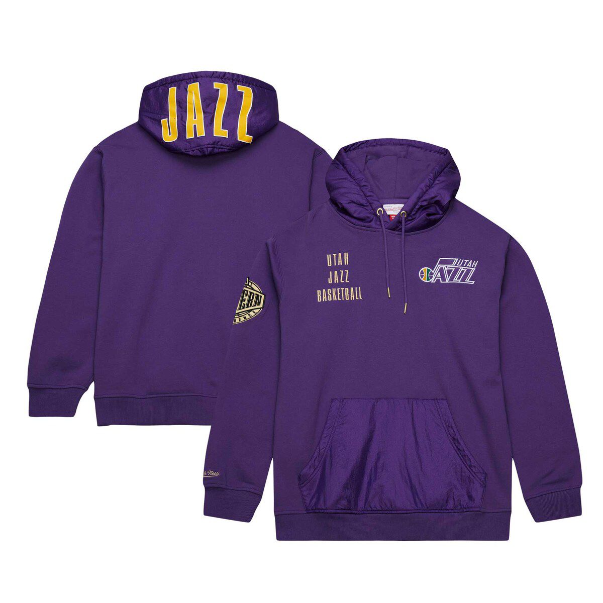 NBA Utah Jazz Team OG 2.0 Vintage Logo Fleece Pullover Hoodie