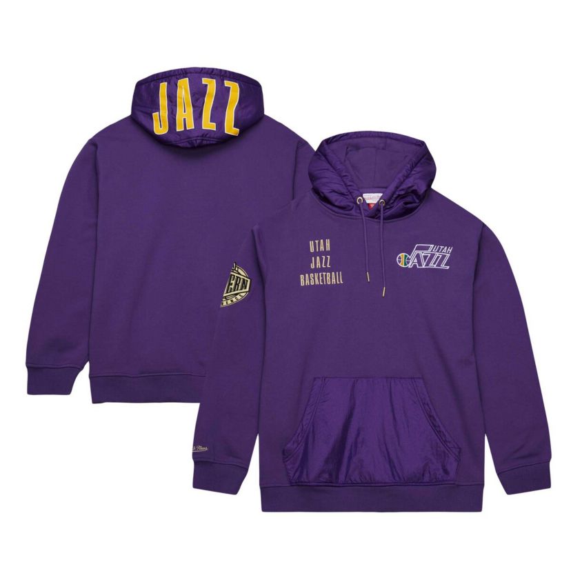 NBA Utah Jazz Team OG 2.0 Vintage Logo Fleece Pullover Hoodie