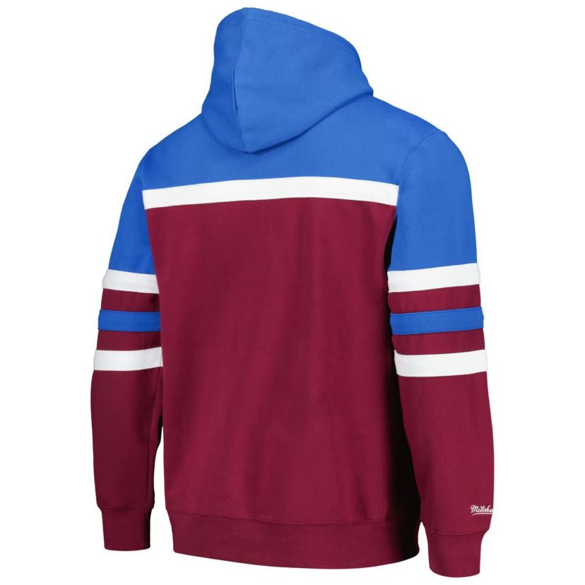 NHL Burgundy/Light Colorado Avalanche Head Coach Pullover Hoodie