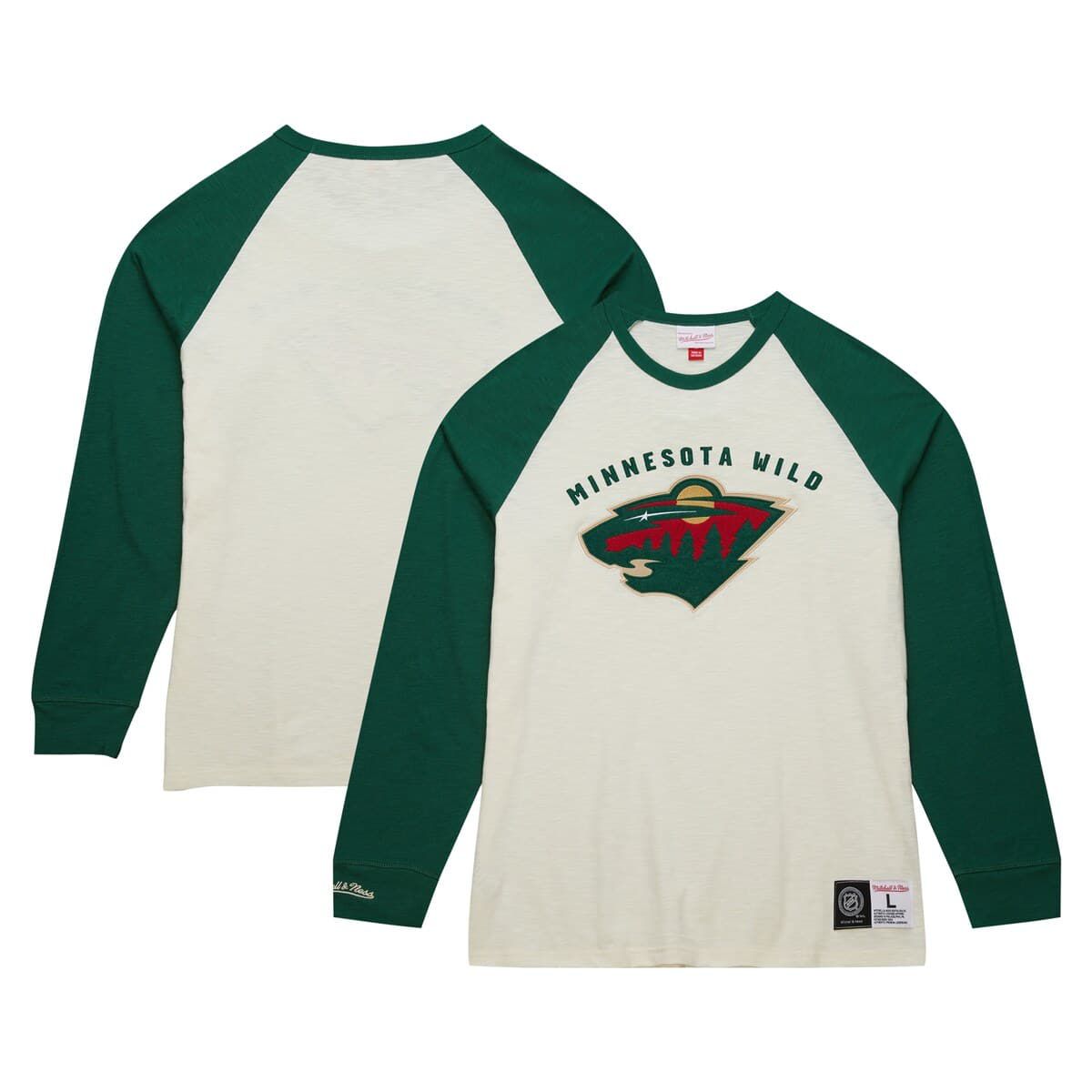 NHL Minnesota Wild Legendary Slub Vintage Raglan Long Sleeve T-Shirt