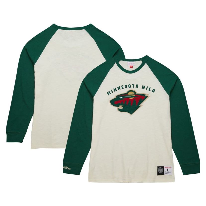 NHL Minnesota Wild Legendary Slub Vintage Raglan Long Sleeve T-Shirt