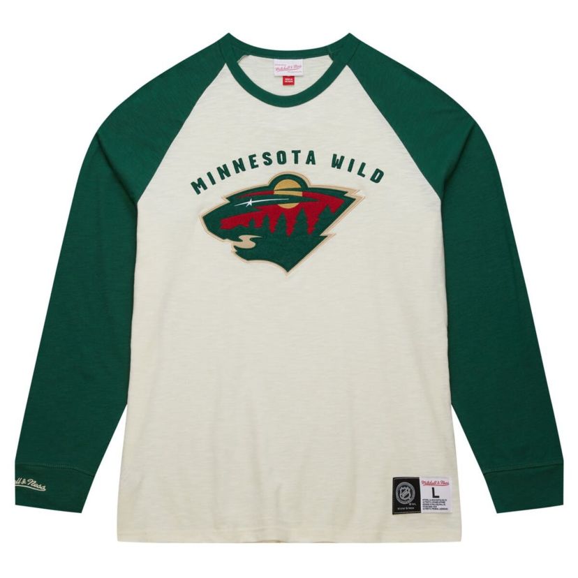 NHL Minnesota Wild Legendary Slub Vintage Raglan Long Sleeve T-Shirt