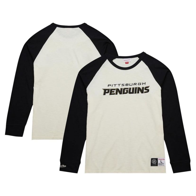 NHL Pittsburgh Penguins Legendary Slub Vintage Raglan Long Sleeve T-Shirt